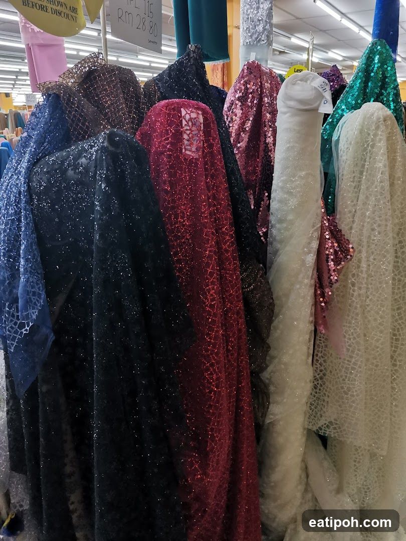 Fabric Display in Retail Store