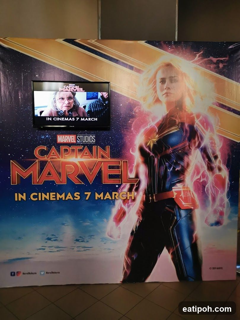 Captain Marvel Movie Poster Display