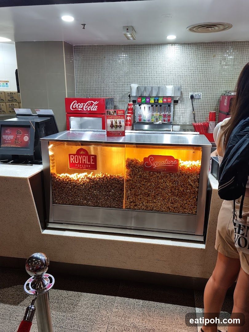 Popcorn and beverage station