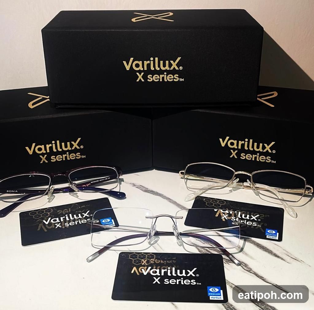 Varilux X series glasses display