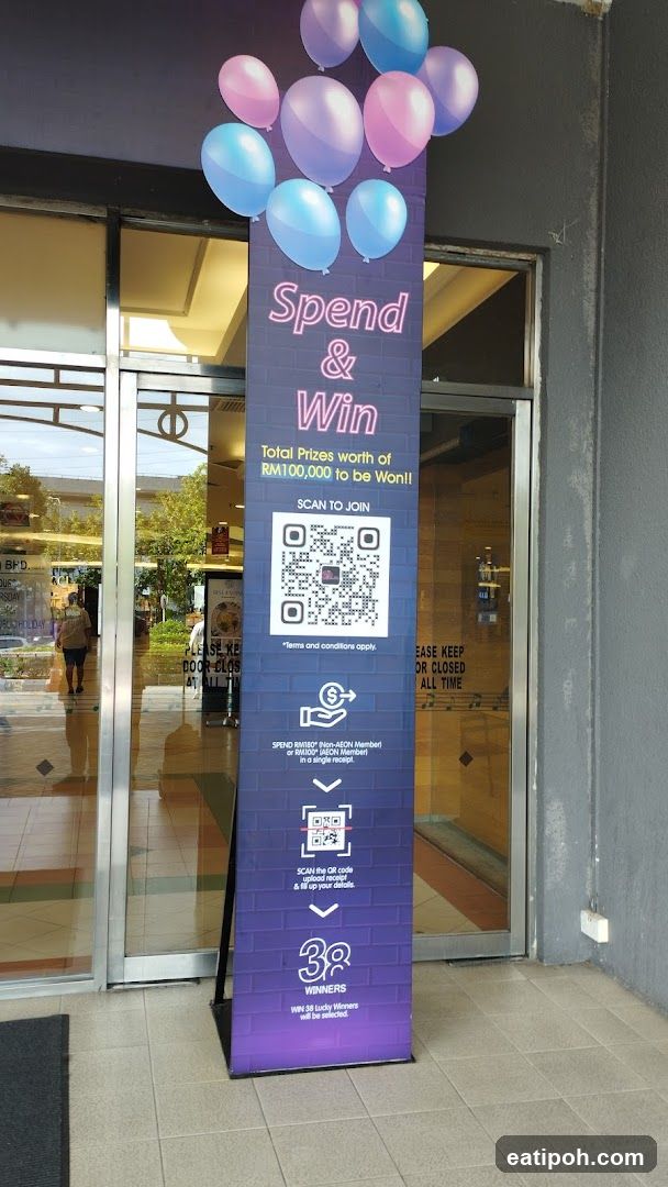 Spend & Win Promotion Stand