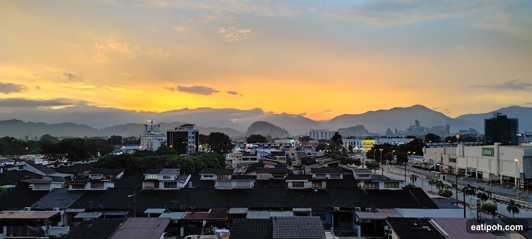 Sunset over urban landscape