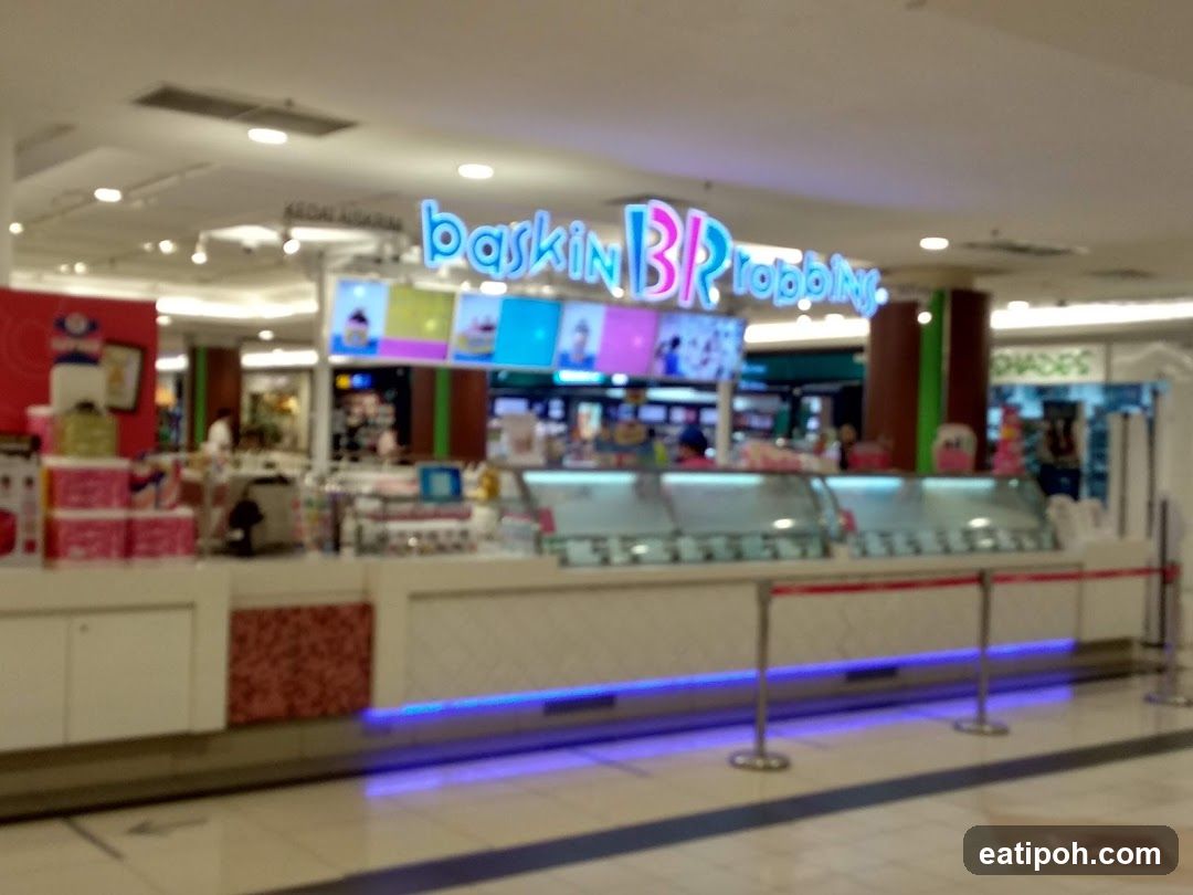 Baskin Robbins storefront interior