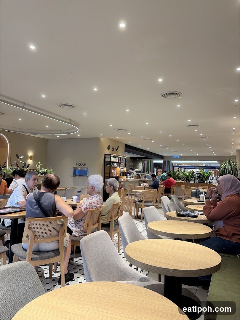 Interior of a café or dining area