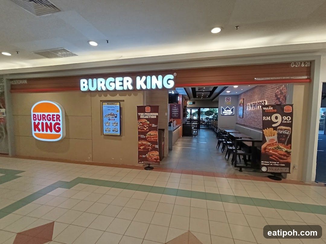 Burger King storefront interior view