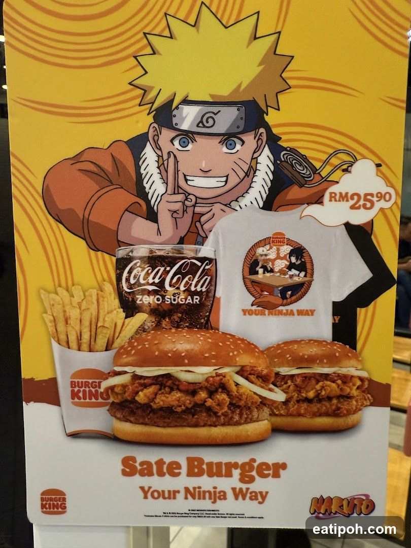 Burger King Naruto Collaboration Poster