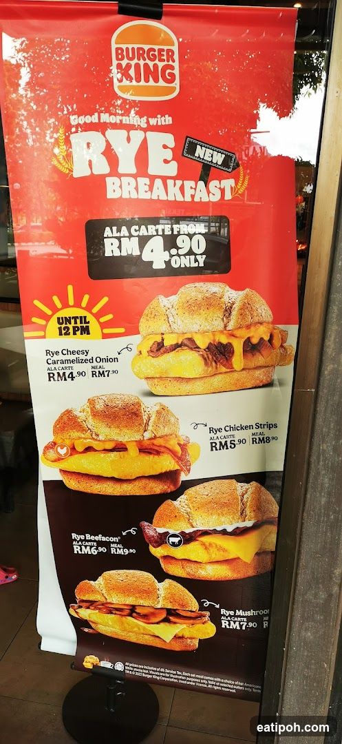 Burger King Rye Breakfast Promotion Poster