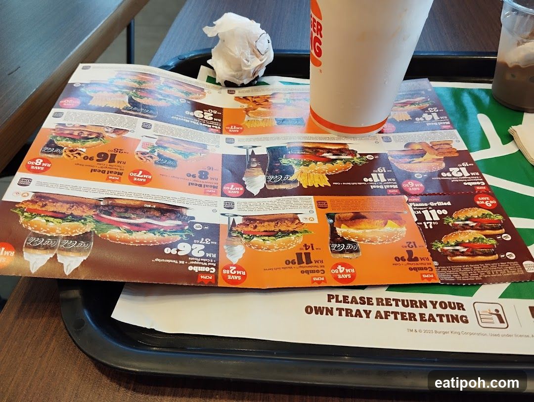Burger King Interior Table Setup