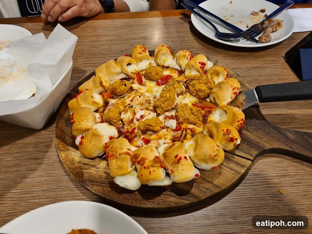 Food served at dining table