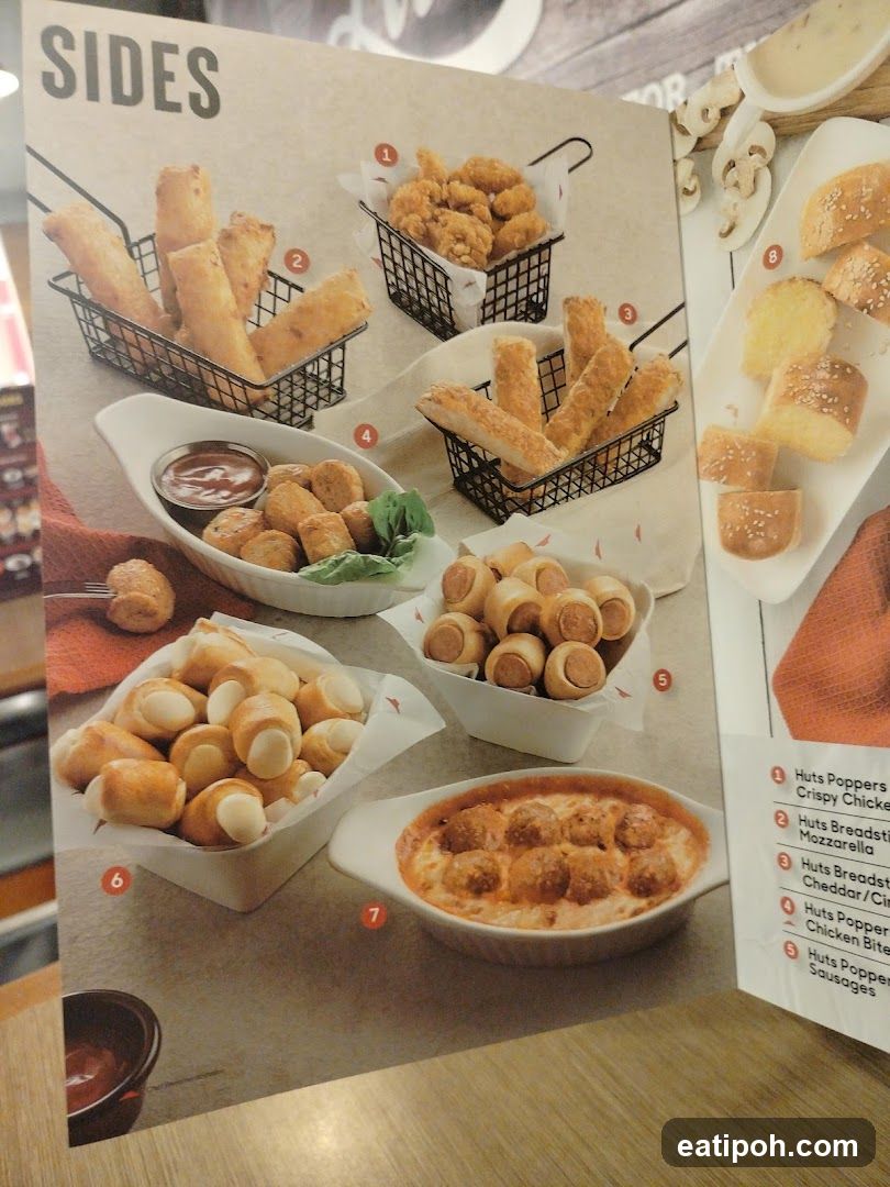 Sides Section of Menu