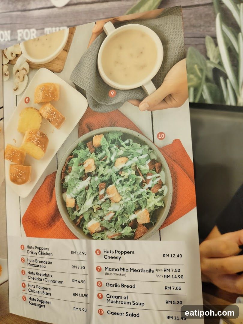 Huts Menu Section