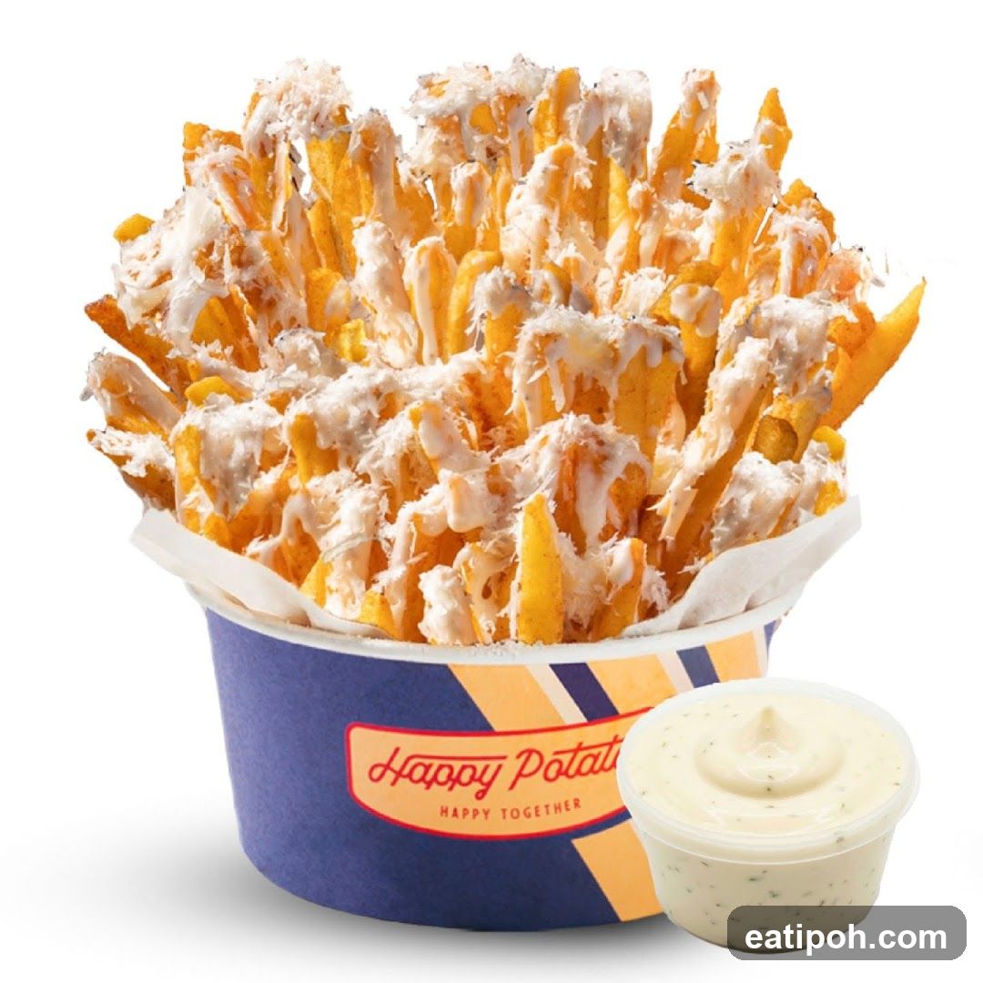 Happy Potato Fries with Dip
