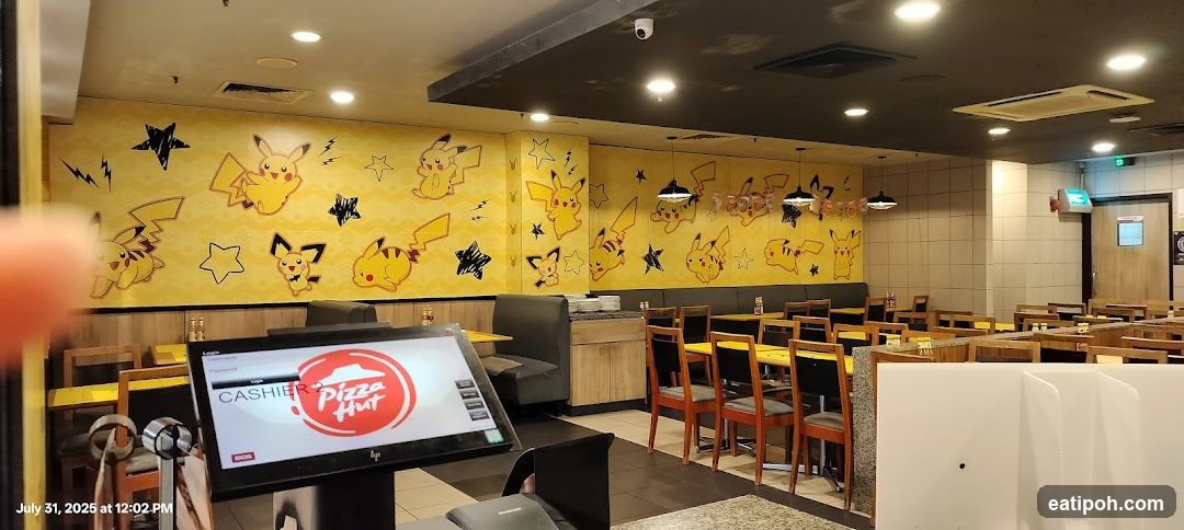 Pizza Hut Interior with Pikachu Theme