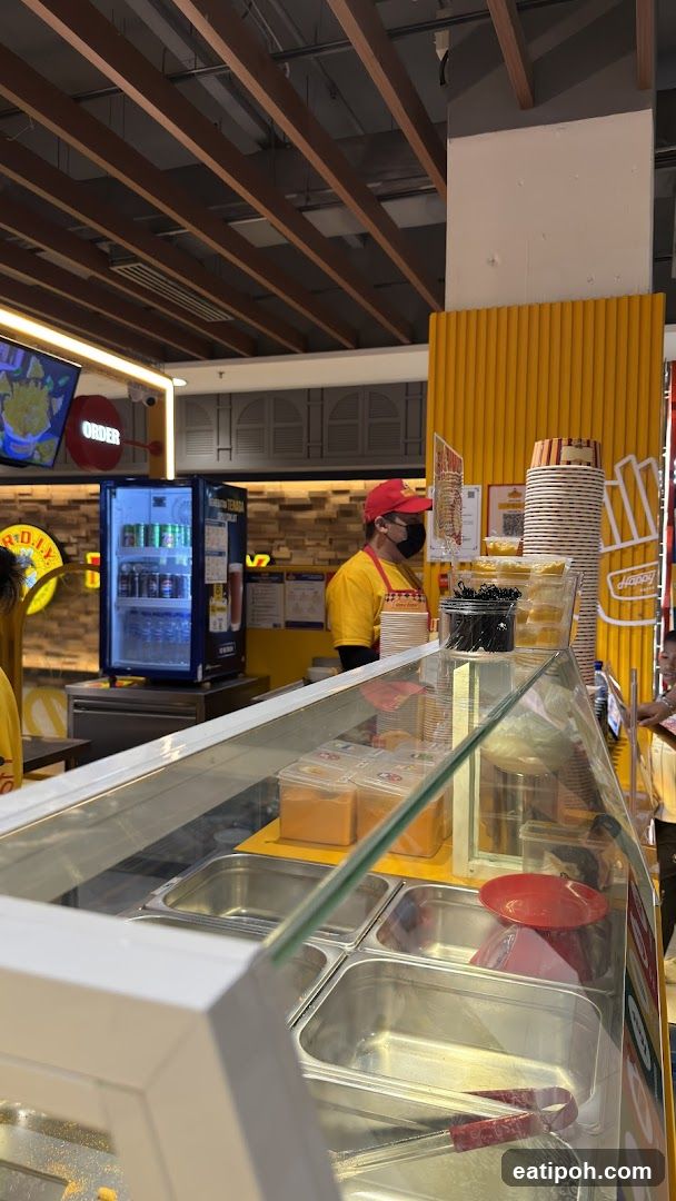 Food stall interior