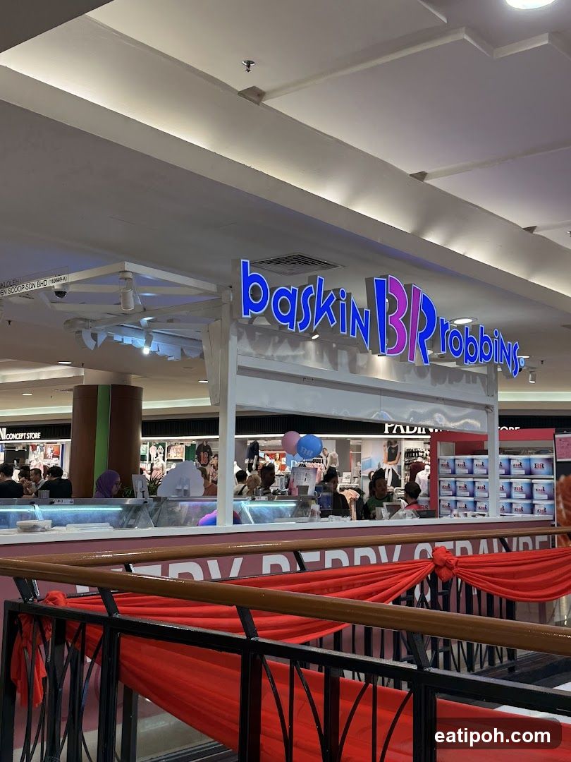 Baskin Robbins storefront interior view