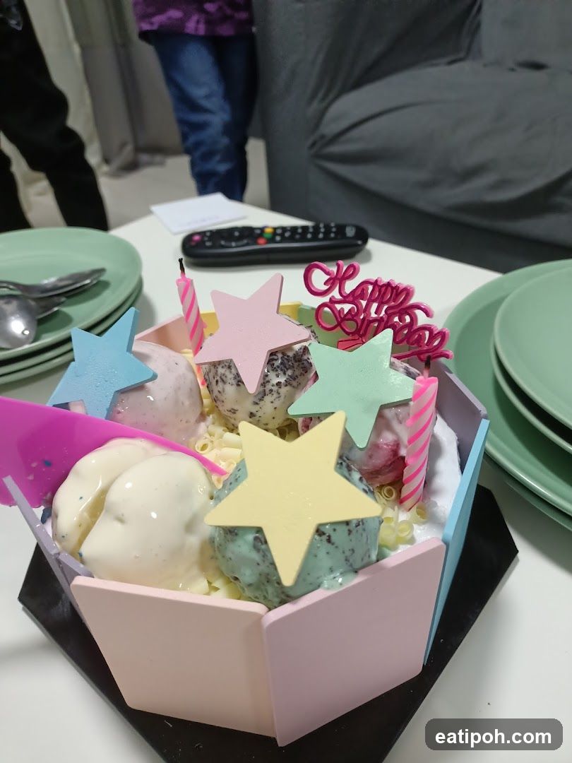 Birthday Ice Cream Dessert