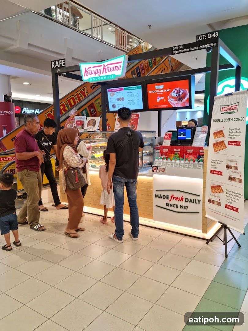 Krispy Kreme Doughnuts stall inside shopping mall