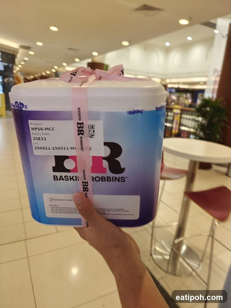 Baskin Robbins Ice Cream Container