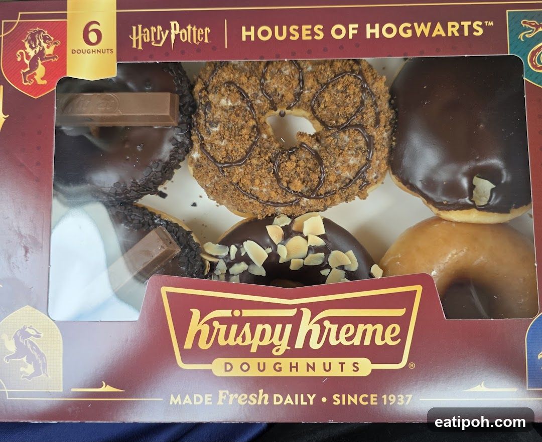 Krispy Kreme Harry Potter Houses of Hogwarts Donut Box