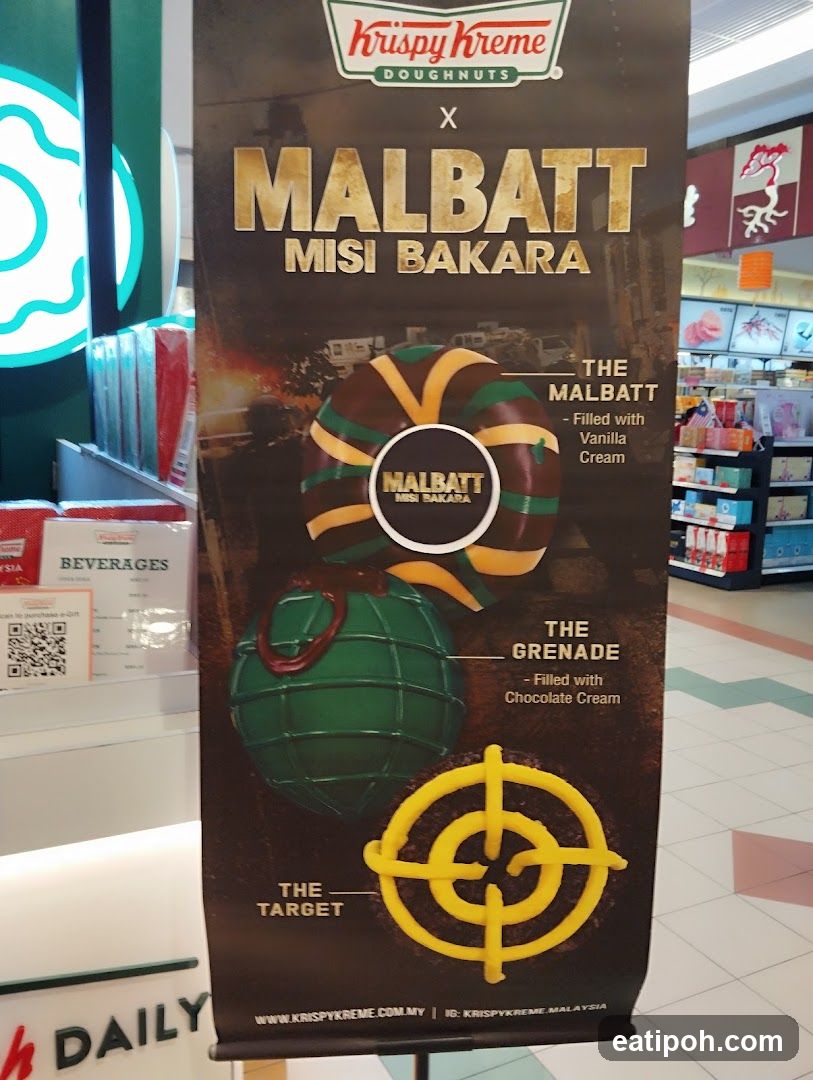 Krispy Kreme x Malbatt Misi Bakara promotional poster