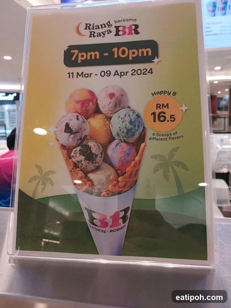 Baskin-Robbins Raya Promotion Poster