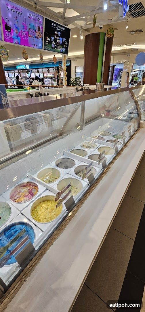 Ice Cream Display in Shopping Mall