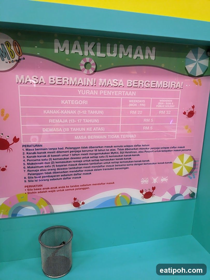 Information Board at Play Area