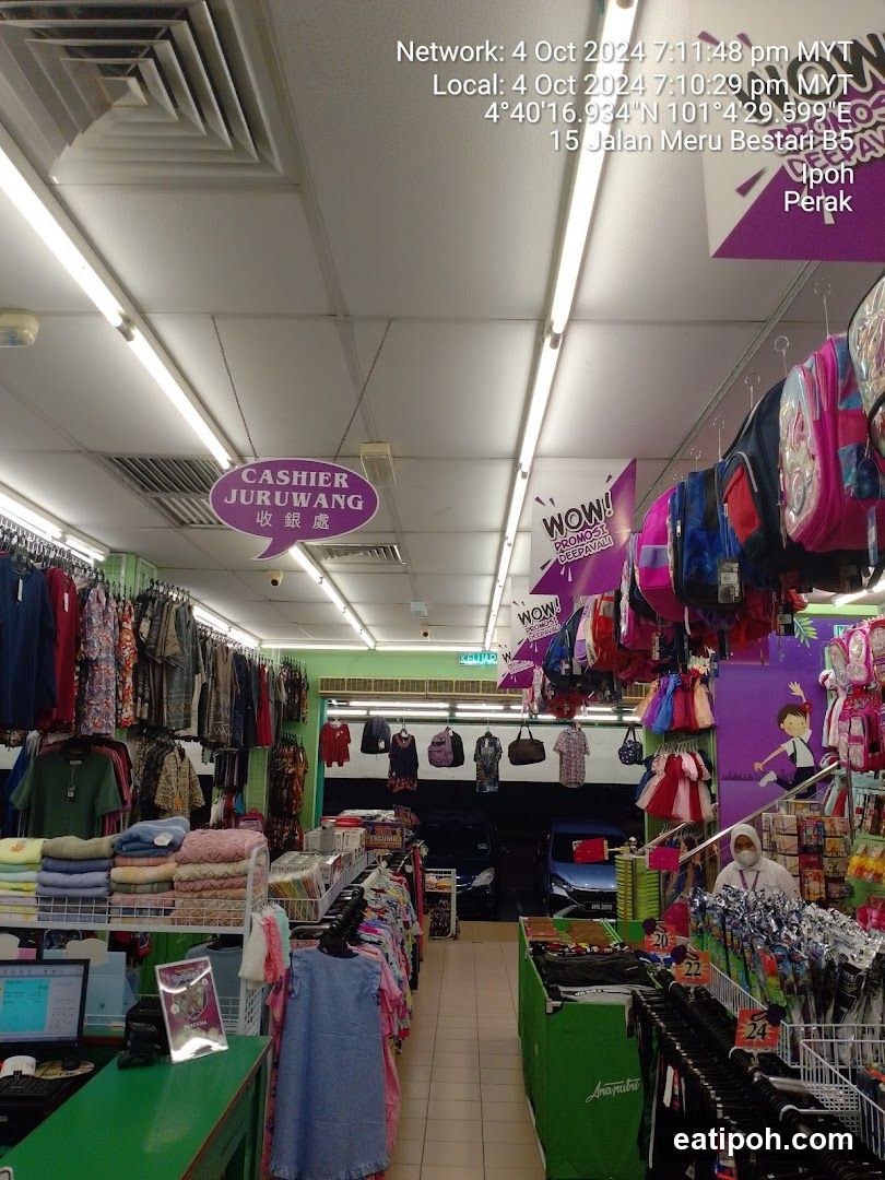 Interior of a retail store in Ipoh, Perak