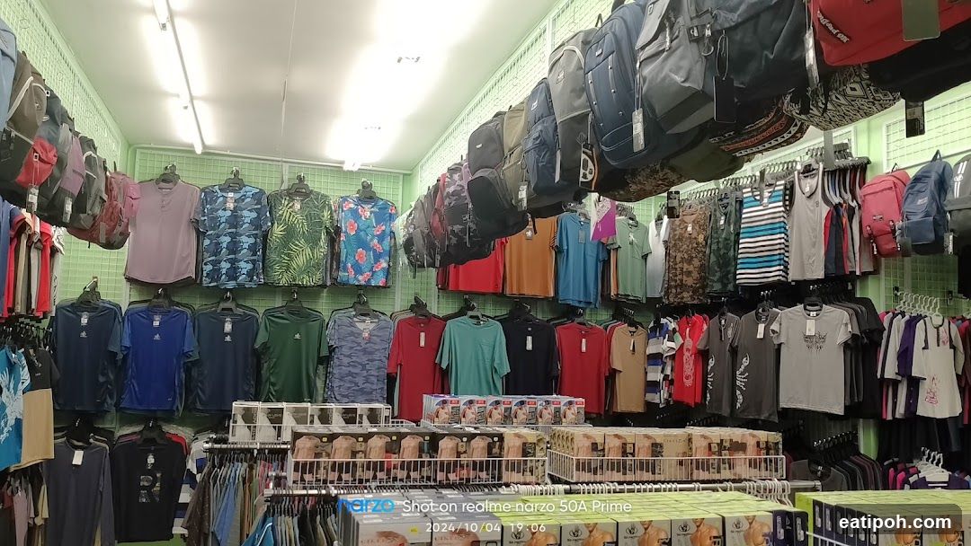 Interior of clothing store