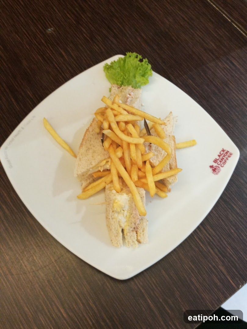 Food served on branded plate
