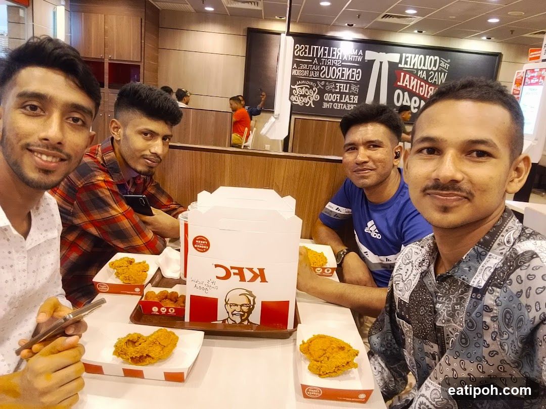 Group at KFC restaurant