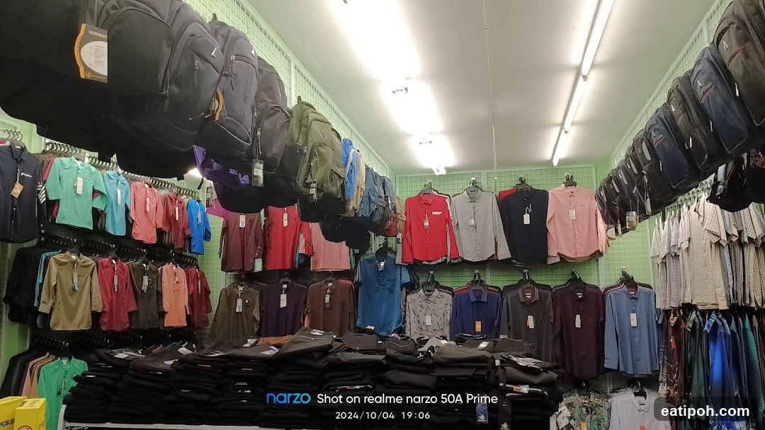 Interior of clothing store