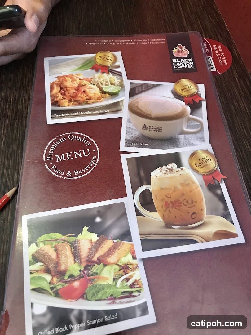 Black Canyon Coffee Menu