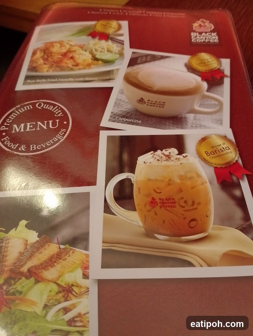 Black Canyon Coffee Menu