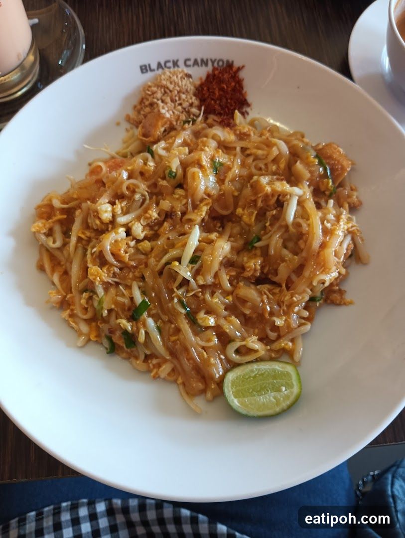 Pad Thai Dish at Black Canyon