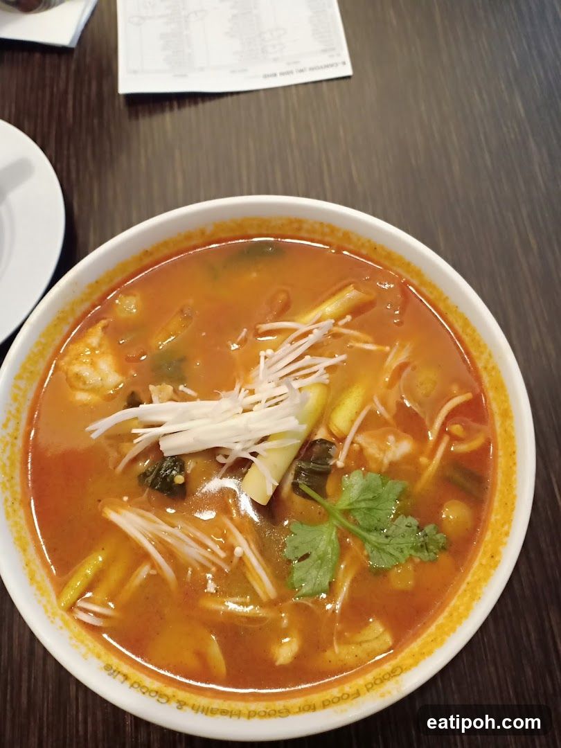 Soup in a bowl