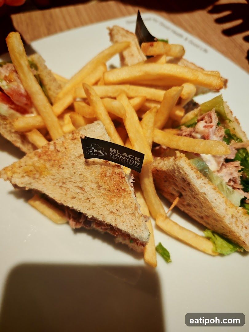 Sandwich and Fries