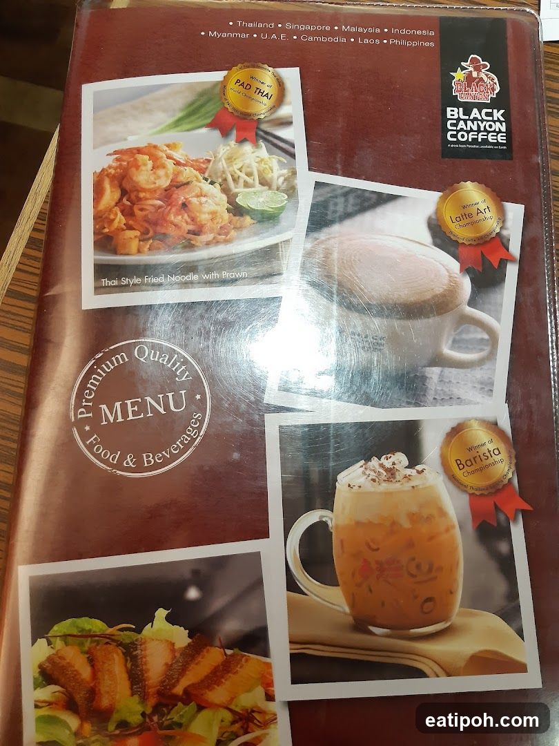 Black Canyon Coffee Menu Cover