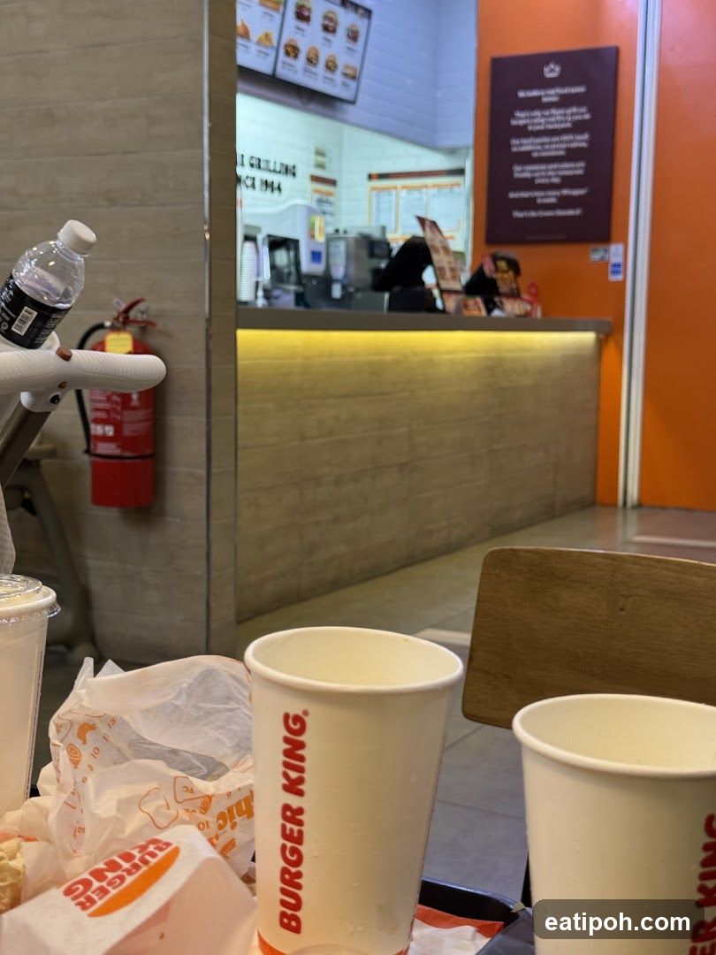 Burger King interior view