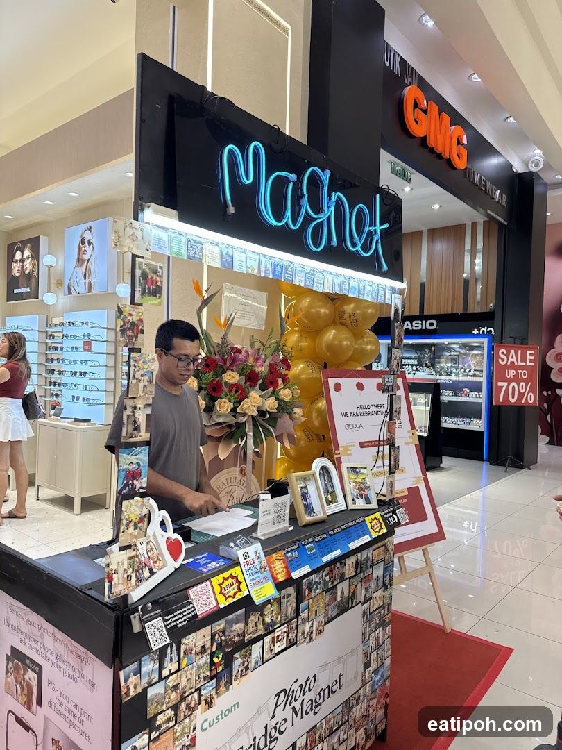 Magnet Photo Magnet Booth in Mall