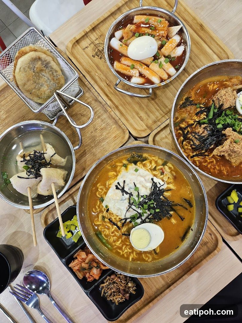 Food Spread at Restaurant
