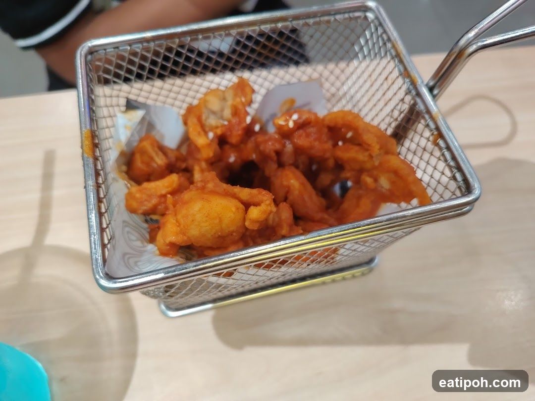 Fried Chicken in Mesh Basket