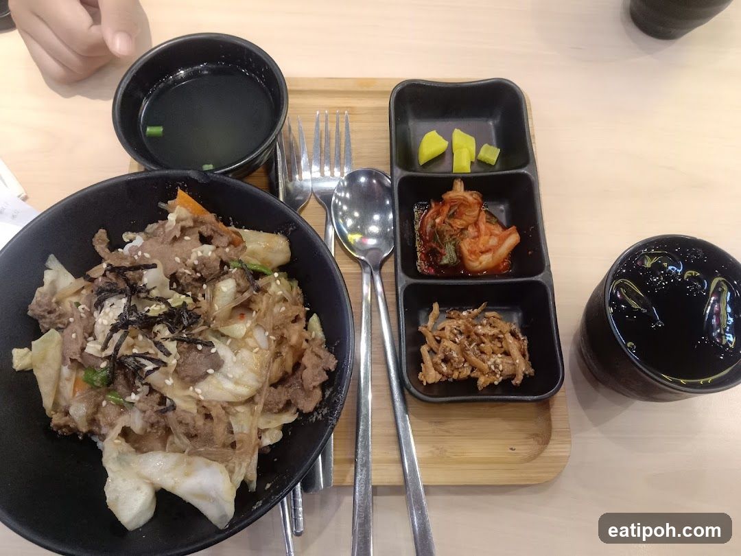Dinner Set on Wooden Tray