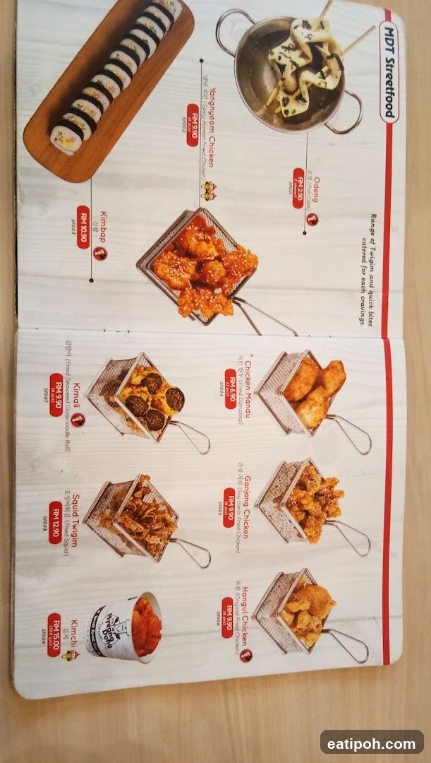 MDT Streetfood Menu