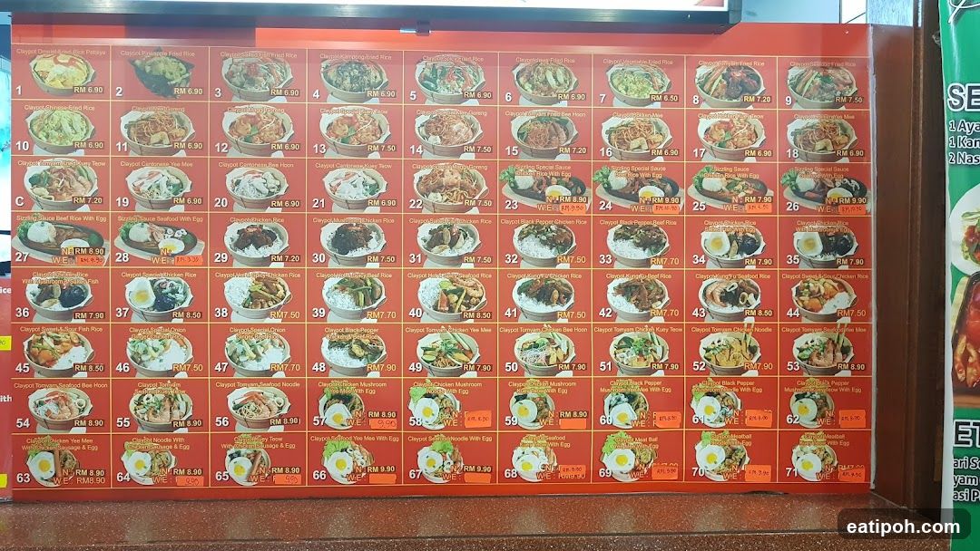 Claypot Noodle & Rice Menu
