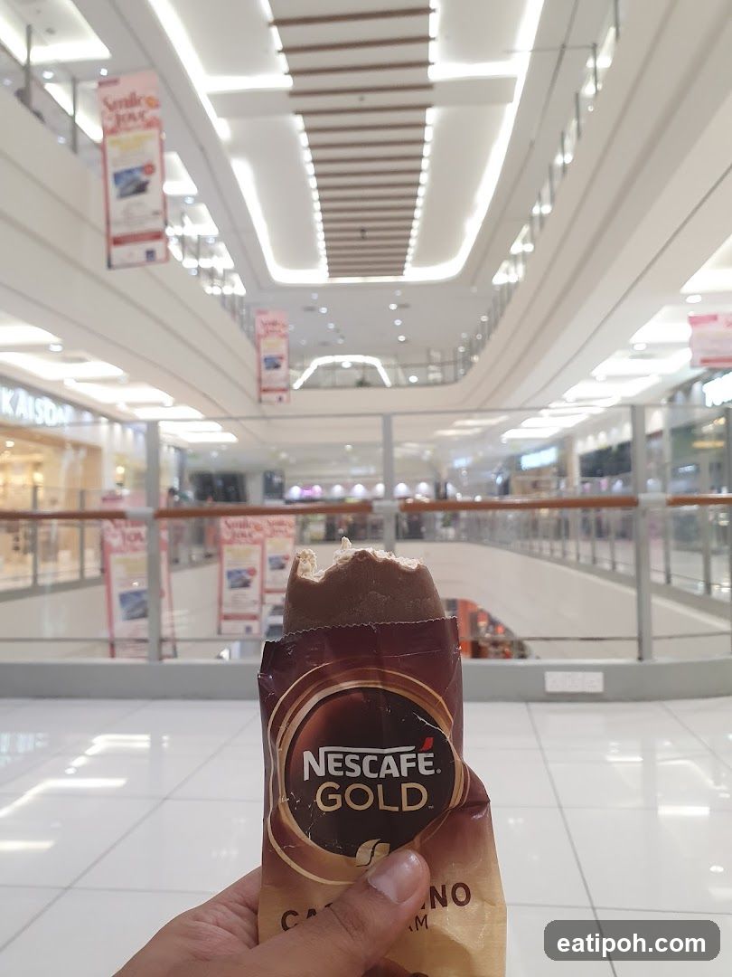 Nescafe Gold Ice Cream in Mall