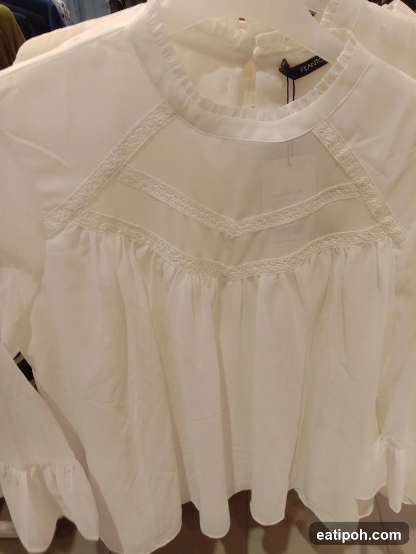 White blouse on display