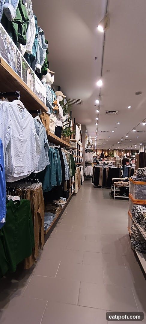Interior of clothing store