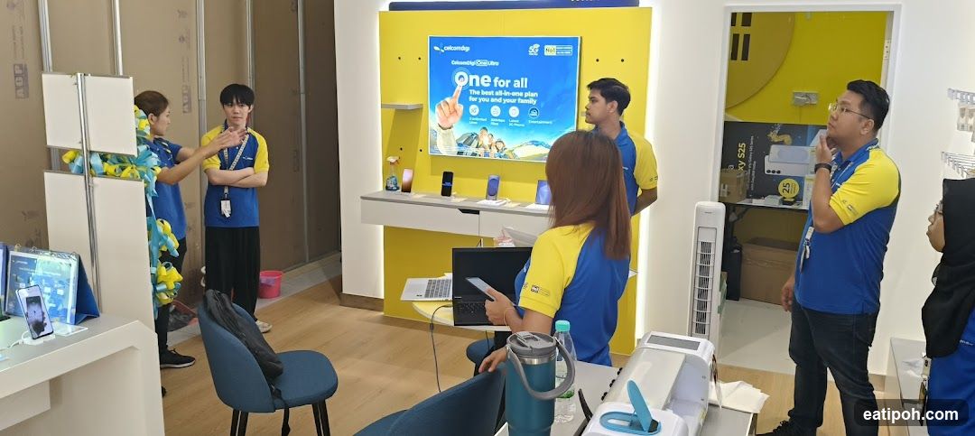 Store Interior with Staff and Promotional Display