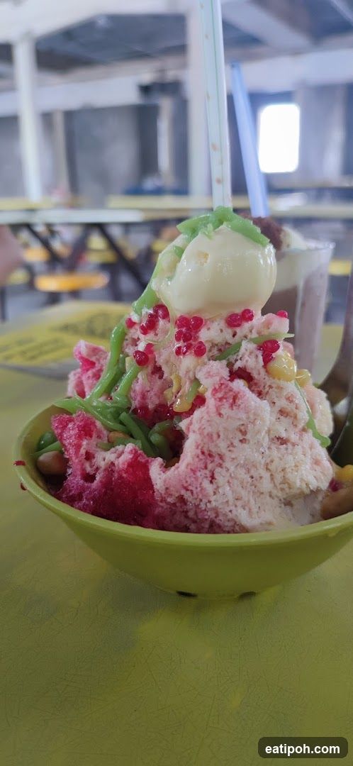 Ice cream dessert in bowl
